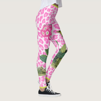 Leggings Guêtres roses de primevère