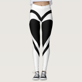 Leggings Guêtres sexy du coeur des femmes