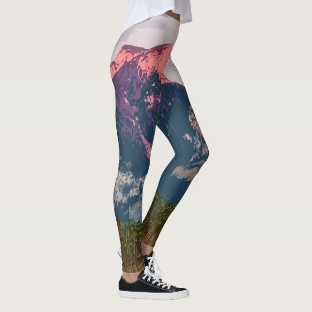Leggings Guêtres simples de l'illustration | de paysage de (Droite)