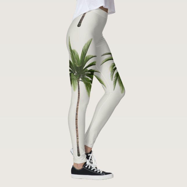 Leggings Guêtres tropicales d'été de palmier (Droite)