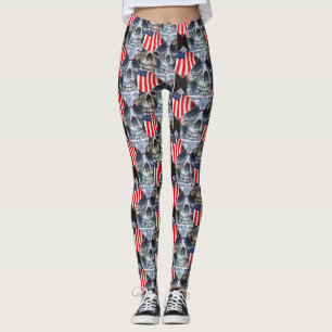 Leggings Guêtres unisexes "crânes de Roxxs d'attitude de