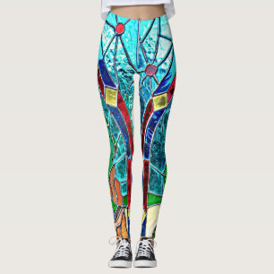 Leggings Guêtres vertes de château de magicien d'Oz