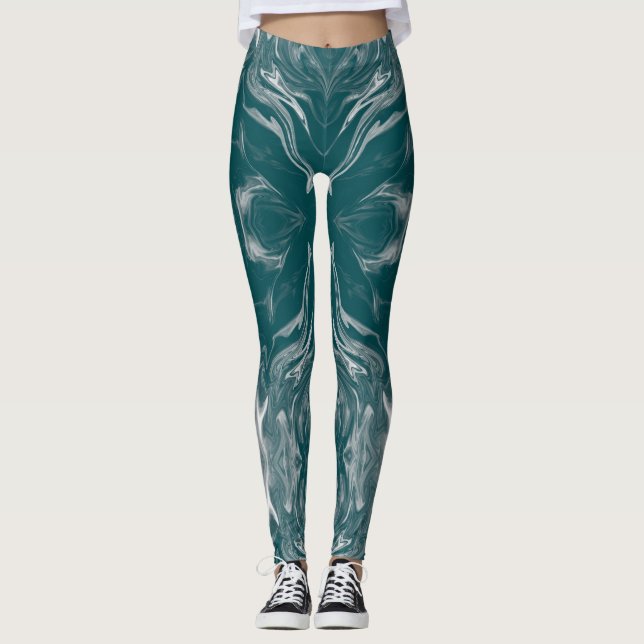 Leggings Guêtres vertes de Philly (Devant)