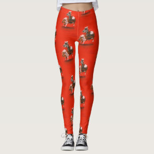Leggings Guêtres vintages de cobaye d'équitation de souri