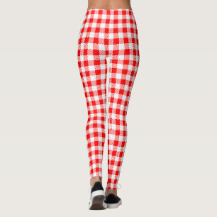 Leggings Guingan rouge