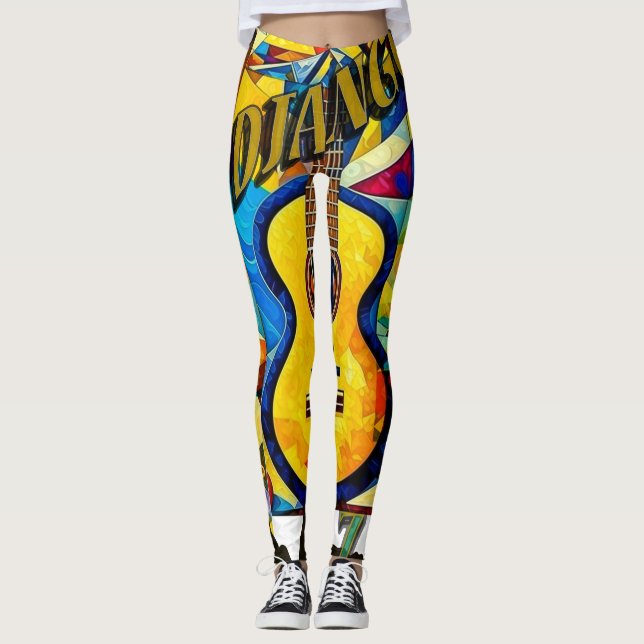 Leggings Guitare de jazz (Devant)