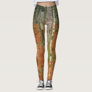 Leggings Gustav Klimt - Ferme Avec Birch Trees