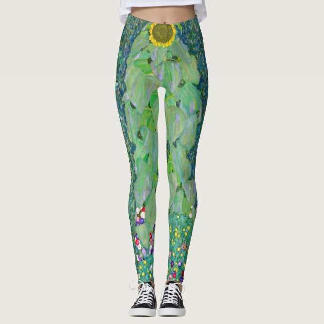 Leggings Gustav Klimt - Le tournesol (Devant)
