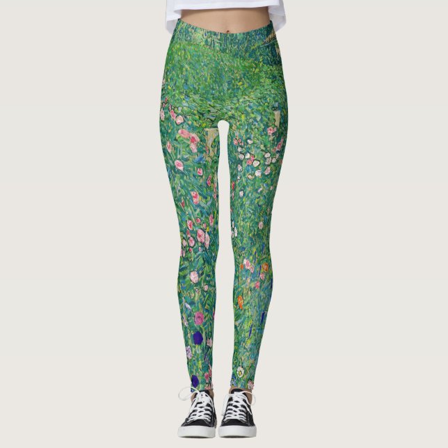 Leggings Gustav Klimt - Paysage du jardin italien (Devant)