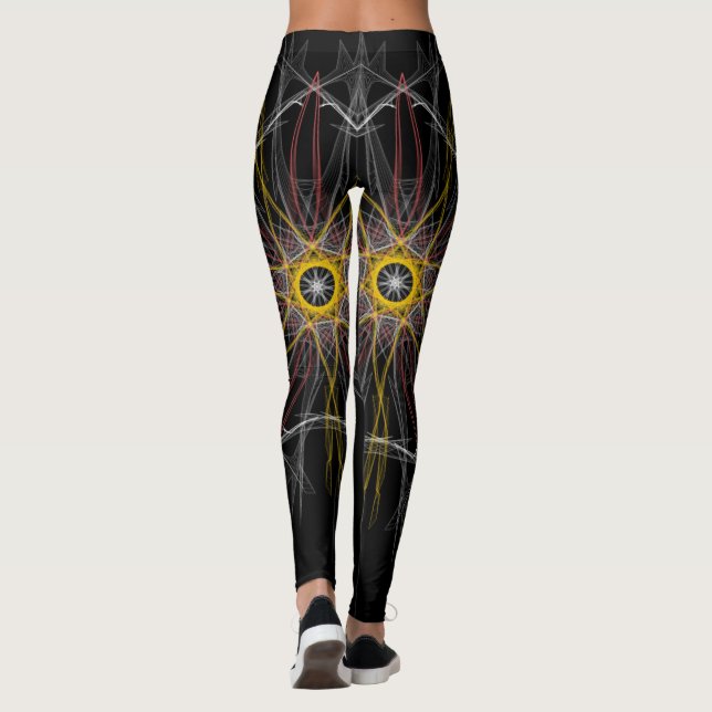 Leggings Habillement d'impression abstrait inspiré par Drea (Dos)