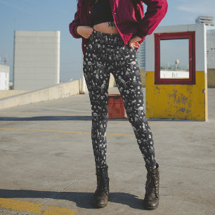 Leggings Halloween Bats d'animaux Chiens Chats Araignées Sk