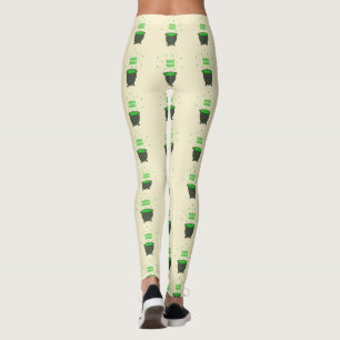 Leggings Halloween Cauldron et Bubbling Green Brew