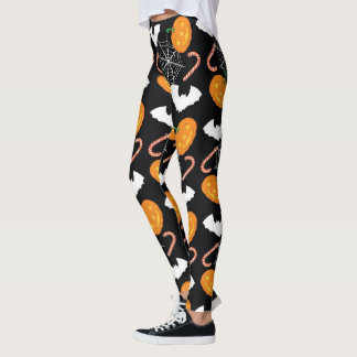 Leggings Halloween citrouille Et Webs