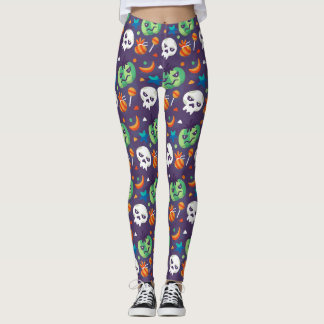Leggings Halloween Citrouille grincheux