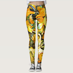 Leggings Halloween Citrouilles et Gourdes Décorati