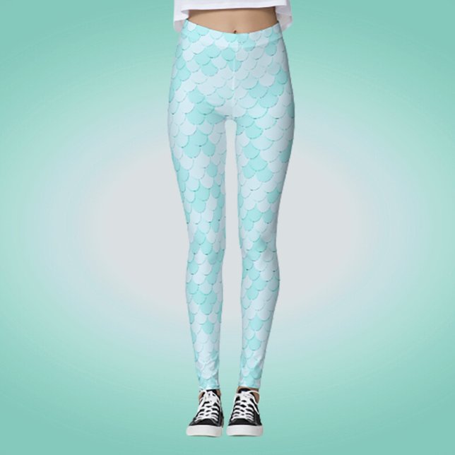 Leggings Halloween Costume Novelty Mermaid Scales Motif (Créateur téléchargé)