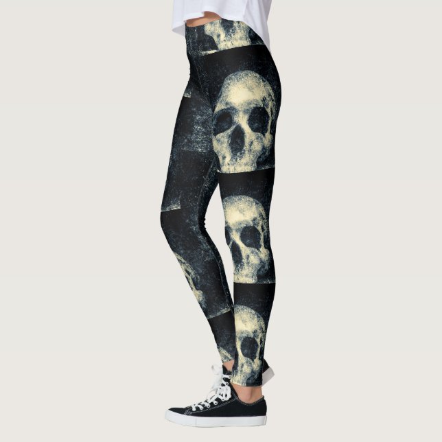 Leggings Halloween crâne doux (Gauche)