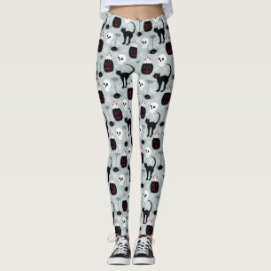 Leggings Halloween crâne noir - Halloween femme serré