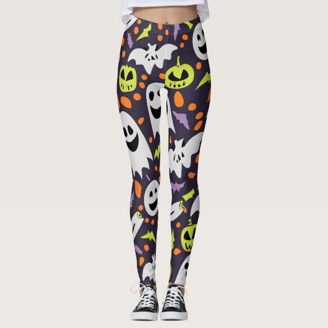 Leggings Halloween éffrayant Tout mignon (Devant)