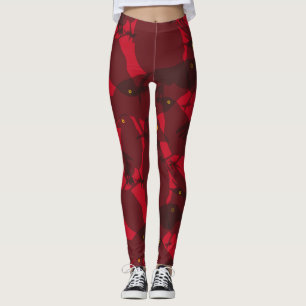 Leggings Halloween Evil Crow Birds Hallowtine Motif