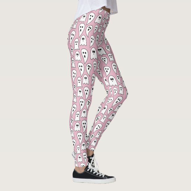 Leggings Halloween fantôme rose (Droite)