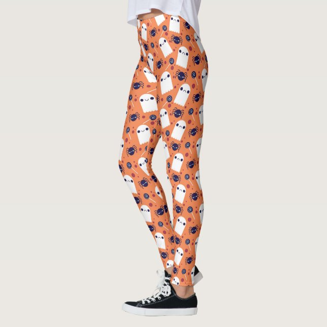 Leggings Halloween Ghosts mignons (Gauche)