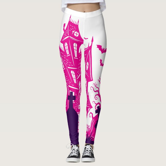 Leggings : HALLOWEEN Haus #3 (Vorderseite)