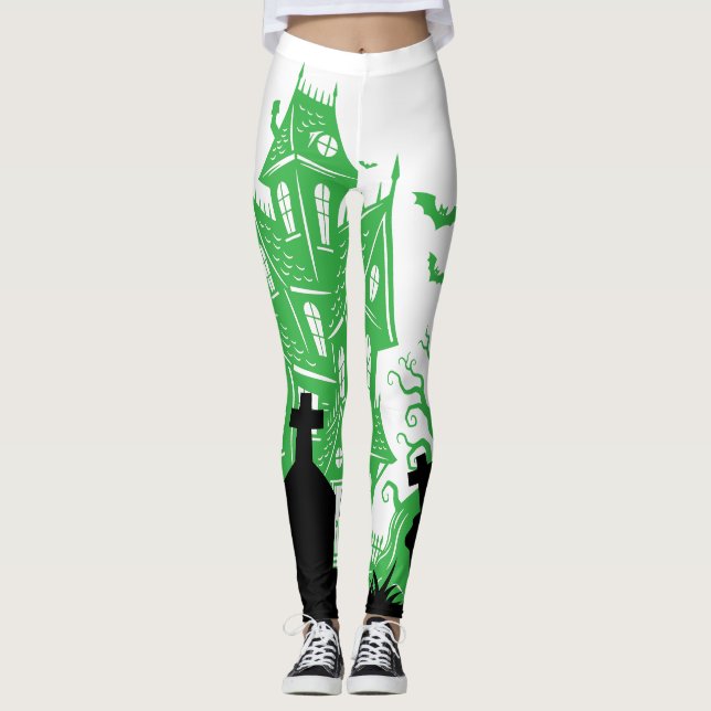 Leggings : HALLOWEEN Haus #6 (Vorderseite)
