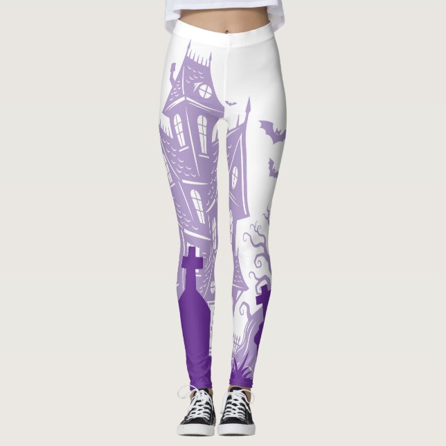 Leggings : HALLOWEEN Haus #7 (Vorderseite)