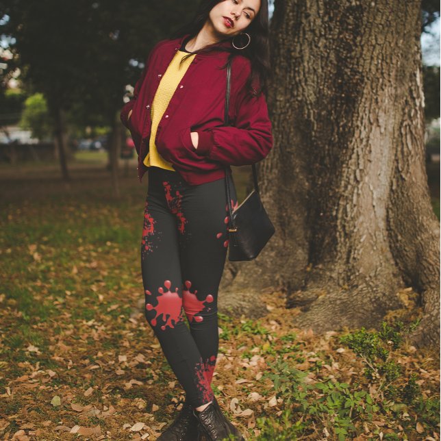 Leggings Halloween hémorragie éclaboussure effrayante sang  (Créateur téléchargé)
