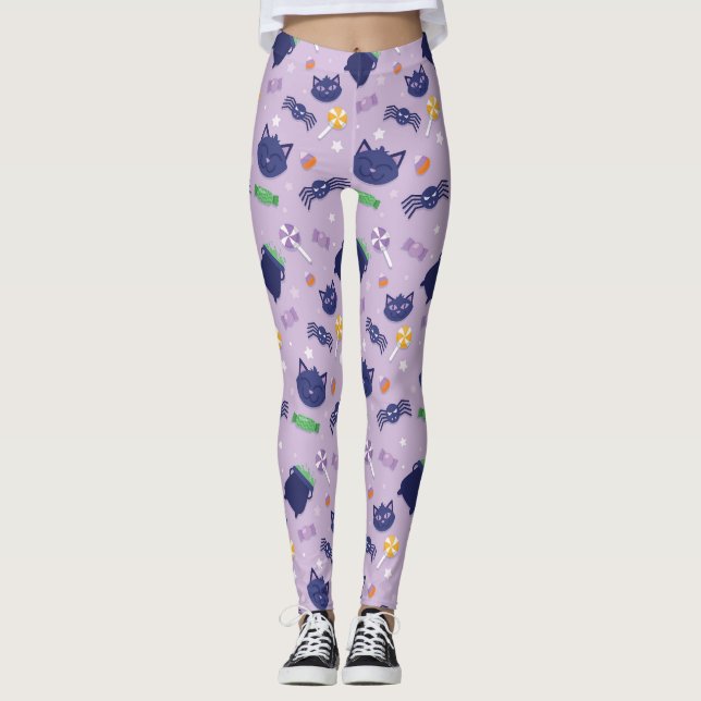 Leggings Halloween Kitty (Devant)