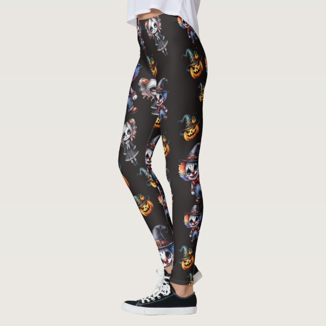 Leggings Halloween noir mignon (Gauche)