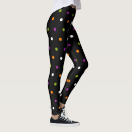 Leggings Halloween pointille des guêtres