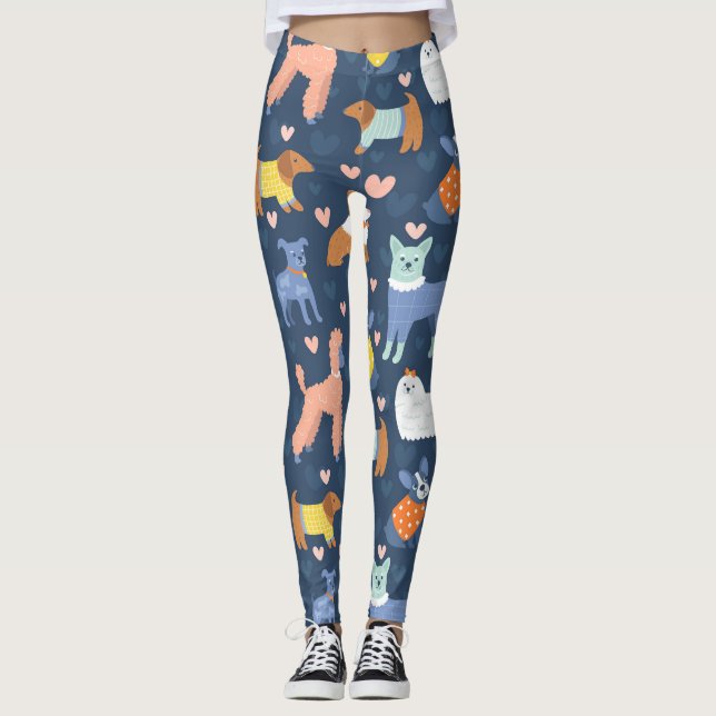 Leggings Halloween Spiders Web : Motif sans couture (Devant)