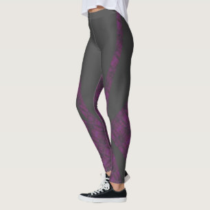 Leggings HAMbyWG - guêtres de compression - pourpre chiné