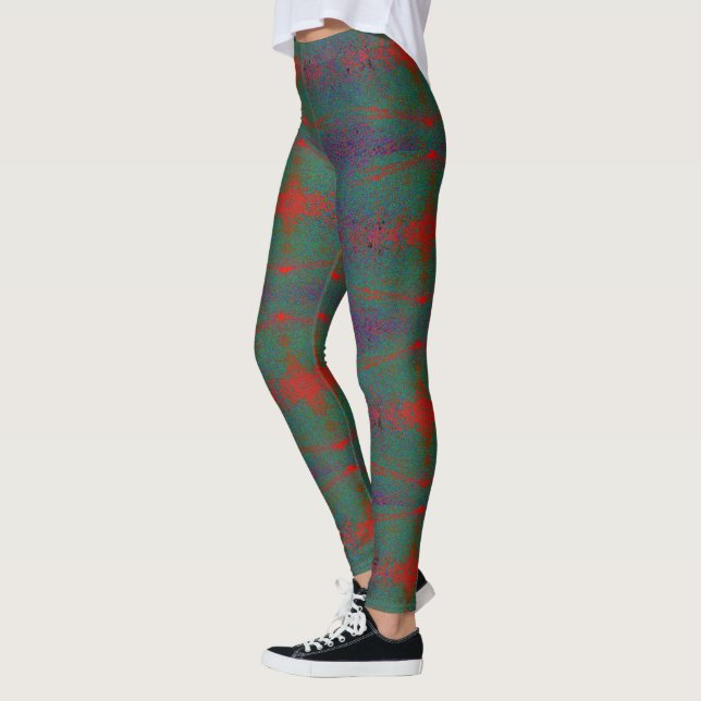 Leggings HAMbyWG - Légumineuses - Peinture en vaporisateur  (Gauche)