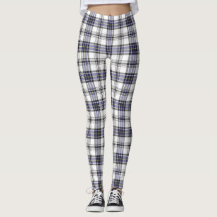 Leggings Hannay Tartan Plaid Blue Black Motif