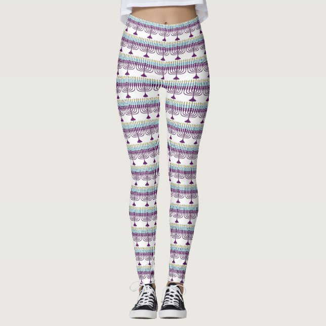 Leggings Hanoukka Menorah (Devant)