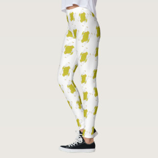 Leggings Hanukkah seagull with dreidel and gelt