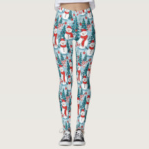 Happy mignonne Festive Snowmen en bleu et rouge