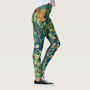 Leggings Hares d'ANIMAUX FORESTIERS, Oiseau de faisan, Vert