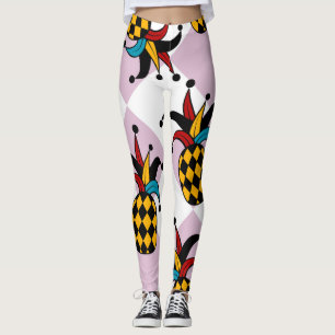 Leggings Harlequin Ananas : Vintage de gribouillis