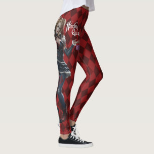 Leggings Harley Quinn Avec Dice Fuzzy