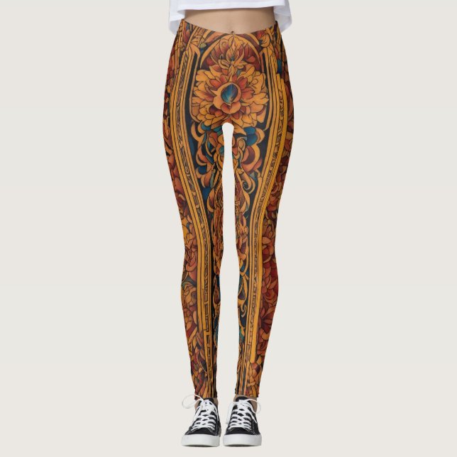 Leggings Harmonie Géométrique Sacrée : Tat Motif Néo-Spirit (Devant)