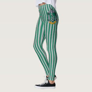 Leggings Harry Potter   Cimier Slytherin Avec Bannière Or