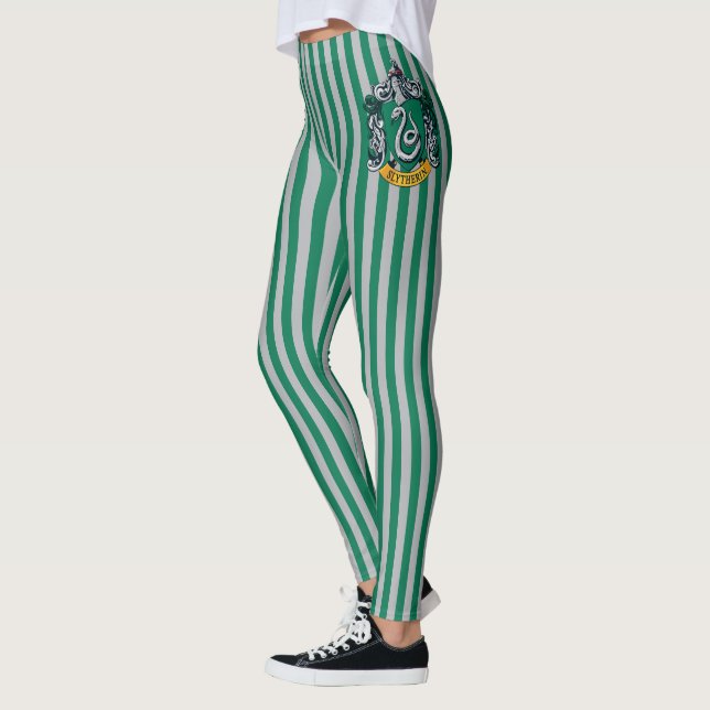 Leggings Harry Potter | Cimier Slytherin Avec Bannière Or (Gauche)