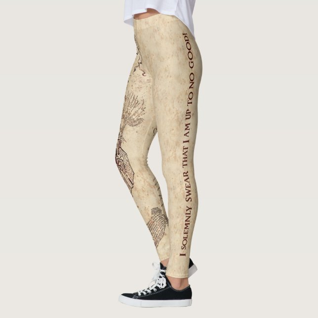 Leggings Harry Potter Spell | Carte de Marauder (Gauche)