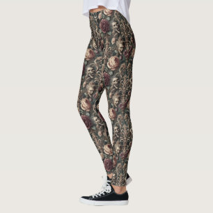 Leggings Hauned Harmonics - Gothique victorien