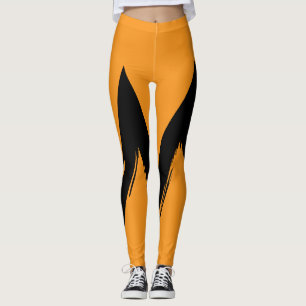 Leggings haut taille Orange II pour femmes