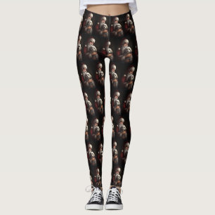 Leggings Havanais avec Noël Festif du Père Noël